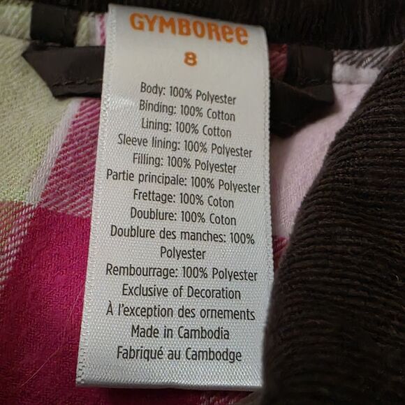Gymboree Girls  Size 8 Quilted Jacket Brown Toggle Buttons Equestrian Classic - Picture 5 of 6